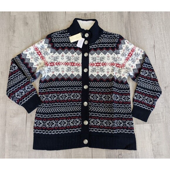NWT Christopher Banks Button Front Cardigan Knit Winter Sweater Women's Sz XL - Picture 1 of 10